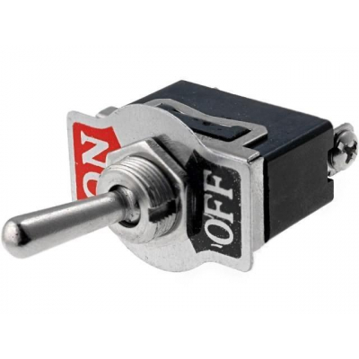 Pulsador Palanca Unipolar Abierto Reposo 10A/250Vac (ON)-OFF