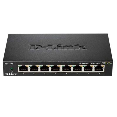 Switch D-Link DGS-108 8 Puertos/ RJ-45 10/100/1000