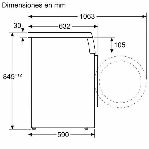 Lavadora Siemens WU14UT62ES, 9 kg, 1400 rpm, clase A, blanco - imagen 10