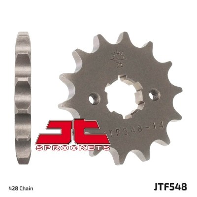 Piñón JT SPROCKETS acero estándar 548 - Paso 428 JTF548.14