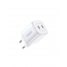 Ugreen 15327 cargador de dispositivo móvil Universal Blanco Corriente alterna Carga rápida Interior