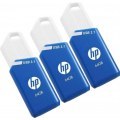 USB 3.1 HP 64GB X755W PACK DE 3 AZUL