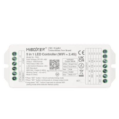 Controlador LED 5N1 12V/24V 20A WiFi MIBOXER