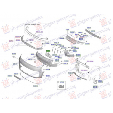 REJILLA INTERIOR PARA PARACHOQUE DELANTERO (O)
