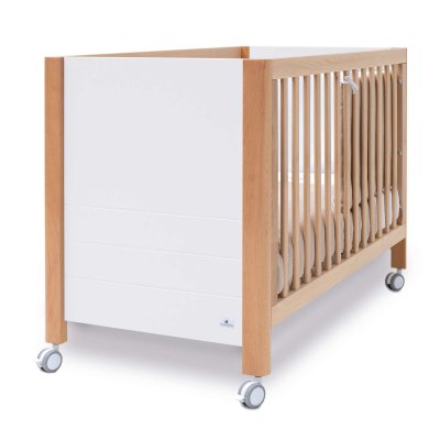 Cuna-escritorio 60x120 cm (2en1) madera/blanco · Ombra C167-M9577
