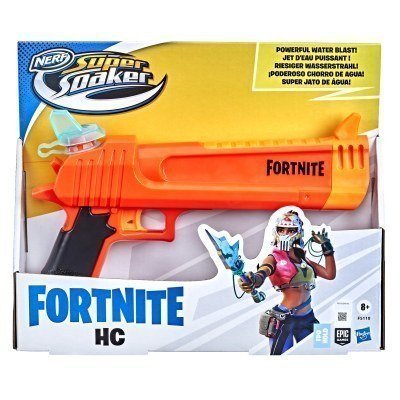 Pistola de agua hasbro nerf super soaker fortnite hc