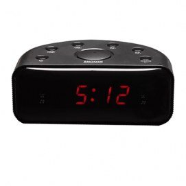 Radio reloj Denver CR-430, LED, display, negro