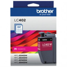Tinta Brother LC402M Alto Rendimiento Hasta 550 Páginas Color Magenta