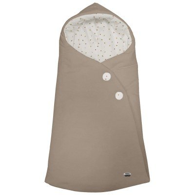 2024 Saco Capazo Capucha Viena Taupe Dydados Ecopiel Lisa Sarga Estampado