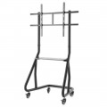 Carro TV con ruedas Hama 00118090 Trolley, 49-100 pulgadas, hasta 80 kg, VESA 1000 x 600 mm, altura ajustable, negro