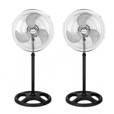 Ventilador de pie thulos et - f18sf - pack 2 45 cm - altura regulable - 80w