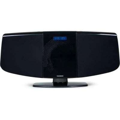 Thomson MIC400BT Micro Cadena 60W Bluetooth - Reproductor de CD, Radio FM - AUX-IN de 3,5mm - Mando a Distancia - Color Negro