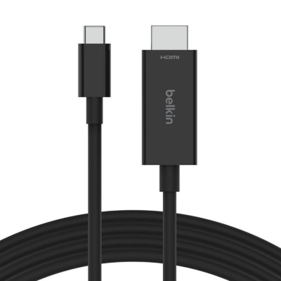 Cable usb tipo c a hdmi belkin 2m - macho - macho - negro