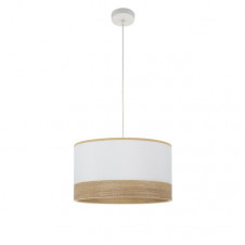Colgante Olga 1xe27 Blanco/blanco-mad.clara Regx40x40 Cm
