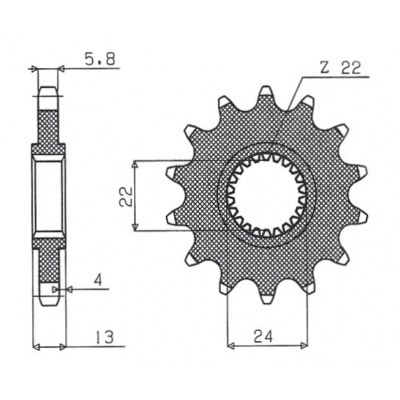 Piñones de arrastre Powerdrive SUNSTAR SPROCKETS 37716