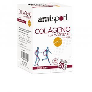 COLÁGENO CON MAGNESIO + VIT.C sabor fresa 20 sticks