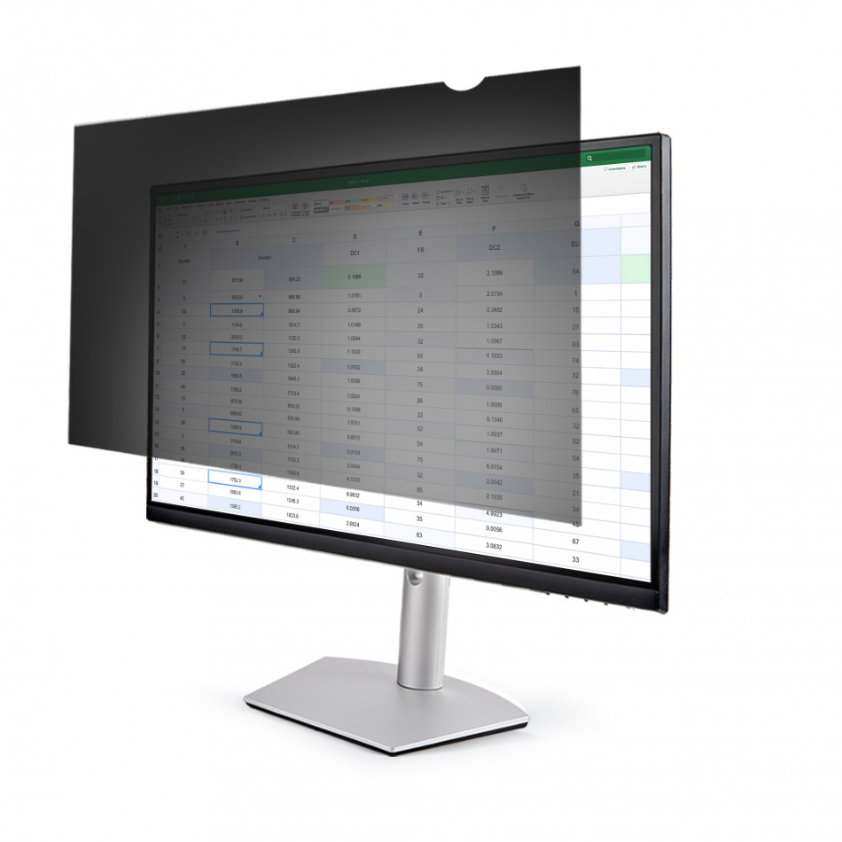 Filtro de Privacidad para Monitores de 23,8 Pulgadas - Pantalla de Privacidad para Reducir la Luz Azul - de Pantalla Ancha 16:9 - Mate/Brillante - Ángulo de Visión de +/-30 Grados