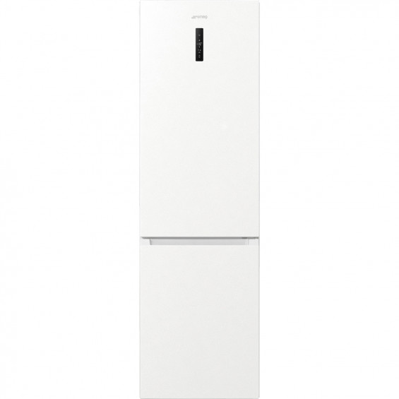 Frigorífico combi Smeg RC20WDND, 200 x 60 x 59.2 cm, Total No Frost, clase D, 197 kWh/año, 35 dB, 331 litros, Multiflow, reversible, blanco