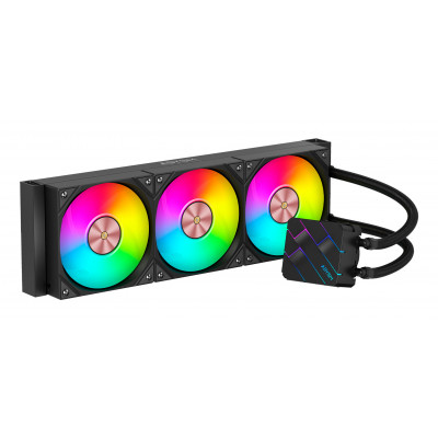 Abysm Oceanic TIDE 360 ARGB Kit de Refrigeracion Liquida - 3 Ventiladores de 120mm - Iluminacion ARGB - Bomba 2500rpm