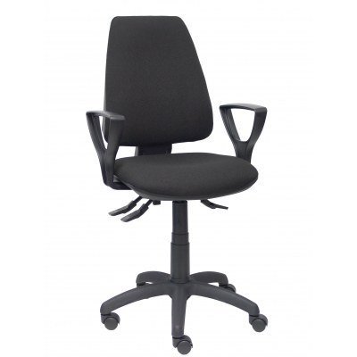 Silla Elche S bali negro brazos fijos