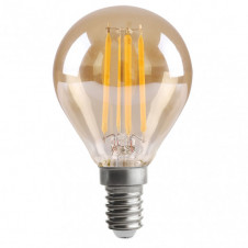 Bombilla Filamento Esferica 7x4,5d 4w 380lm E14 Ambar 2700k