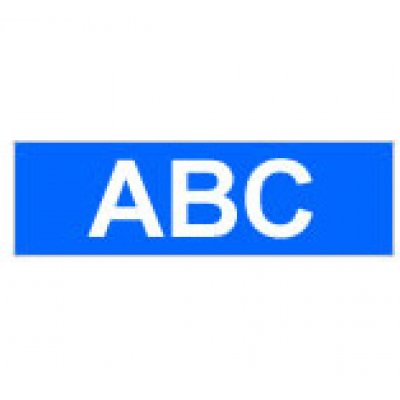 Gloss Laminated Labelling Tape - 24mm, White/Blue cinta para impresora de etiquetas TZ