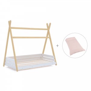 Cama júnior Montessori madera 90x200 cm + nórdico Cremarosa · Homy Life XL