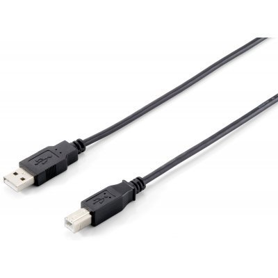 128862 Cable USB 2.0 Tipo A a Tipo B, 5,0 m , Negro
