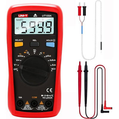 Multimetro Digital Autorango AC/DC 10A 600V UNI-T UT133A