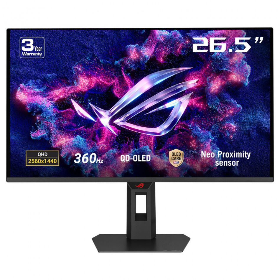 ROG Strix OLED XG27AQDNG pantalla para PC 67,3 cm (26.5") 2560 x 1440 Pixeles Quad HD QD-OLED Negro