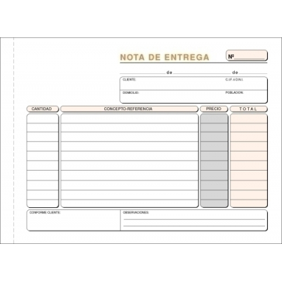 TALONARIO ENTREGAS 4º APDO TRIPLI LOAN