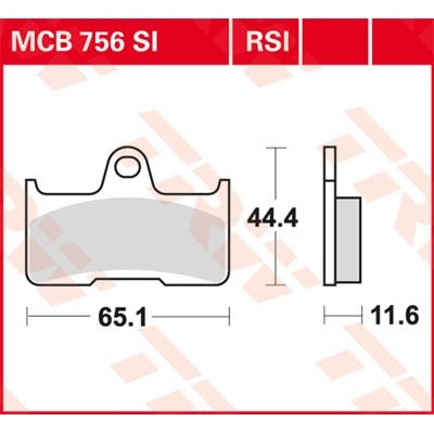 Pastillas de freno sinterizadas offroad serie SI TRW MCB756SI