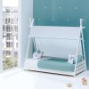 Toldo textil para cama Montessori HOMY XL (ref. NA200) de 80x200 cm 181 Mare · Alondra