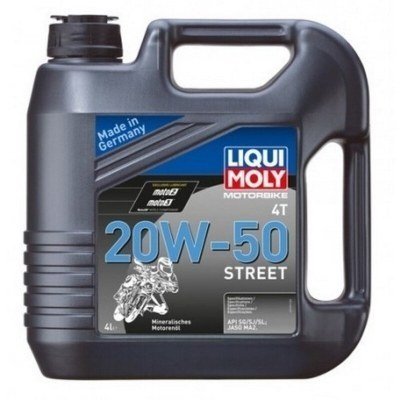 Garrafa de 4L aceite Liqui Moly Motorbike 4T mineral 20W-50 Street 1696 1696