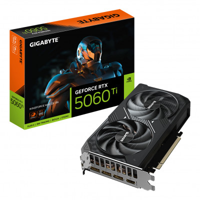 Tarjeta Gráfica Gigabyte GeForce RTX 5060 Ti WindForce Max OC/ 8GB GDDR7