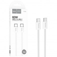 Cable Usb-c A Usb-c 1 Metro 60w Hoco X104 White (para Iphone 15)