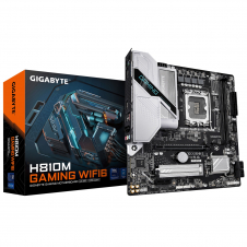 GIGABYTE H810M GAMING WIFI6 Placa base - Procesadores Intel Core Ultra (Serie 2), VRM de 4+1+2 fases, hasta 6400 MHz DDR5, 1xPCIe 4.0 M.2, LAN 2.5GbE,