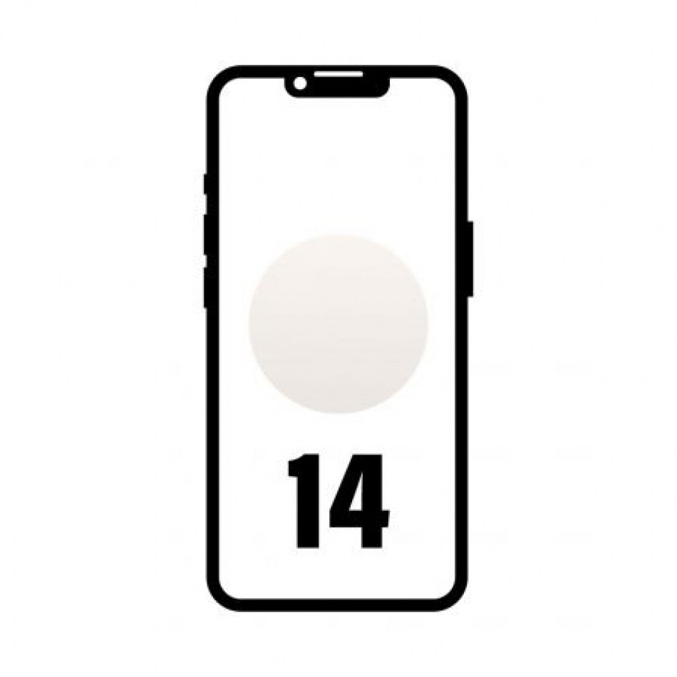 Smartphone Apple iPhone 14 512GB/ 6.1/ 5G/ Blanco Estrella