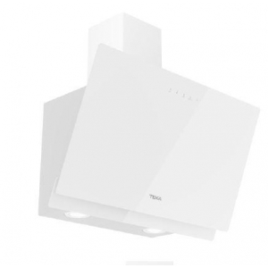 Campana decorativa de pared inclinada Teka DVN 67050 TTC WH, 60 cm, 640 m3/h, clase A, 3 velocidades + intensiva, 64dB, Touch Control, aspiración perimetral, ref. 112950013, blanco