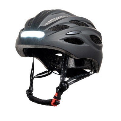 YOUIN CASCO MTB CON LUCES DELANTERA Y TRASTERA - L NEGRO