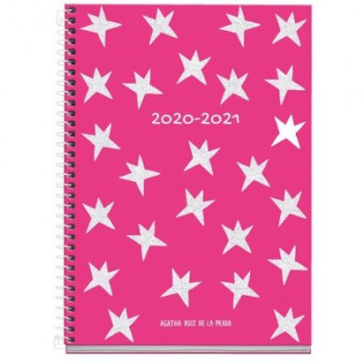 AGENDA ESCOLAR 2020/2021 MIQUEL RIUS 26104 JÚNIOR PLUS SPARKLE - SEPT 20/AGOSTO 21 - SEMANA VISTA - 155*213MM - 70G/M2 - ENCUADERNACIÓN ESPIRAL