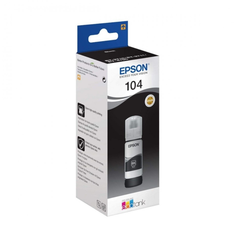 Epson Cartucho Kit Relleno 104 Negro 70ml