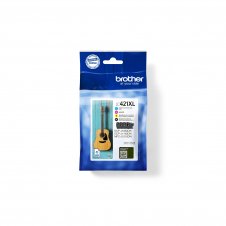 Brother LC-421XLVAL Cartucho de tinta PagePack 4 pieza(s) Original Alto rendimiento (XL) Negro, Cian, Magenta, Amarillo