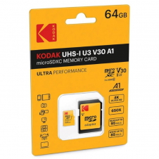 Memoria Micro SDXC 64GB UHS-I U3 V30 A1 100MB/S Kodak