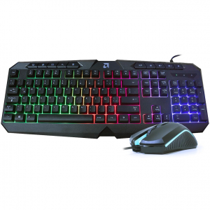 KIT DE TECLADO Y MOUSE AMD ROYAL ULTREX, RGB ALÁMBRICO, USB