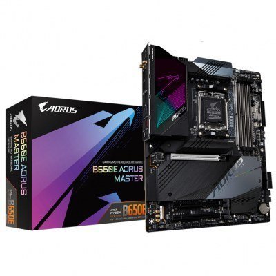 Placa base gigabyte b650e aorus master am5 atx - 4x ddr5 - 4x sata3 - 5x usb 3.2 - 1x usb tipo c - 4x usb 2.0