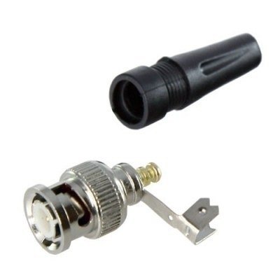 Conector BNC Macho Recto a Tornillo C/manguito