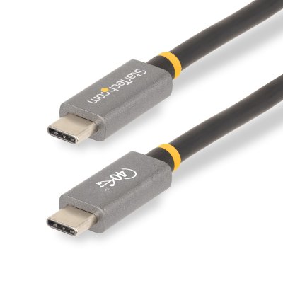 Cable de 1m USB4 - Cable USB-C Certificado por USB-IF - Cable USB Tipo C - 40Gbps - Power Delivery PD de 100W - 8K 60Hz - Compatible con Thunderbolt 4/3/USB 3.2