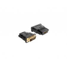 DeLOCK 65466 cambiador de género para cable DVI 24+1 HDMI Negro