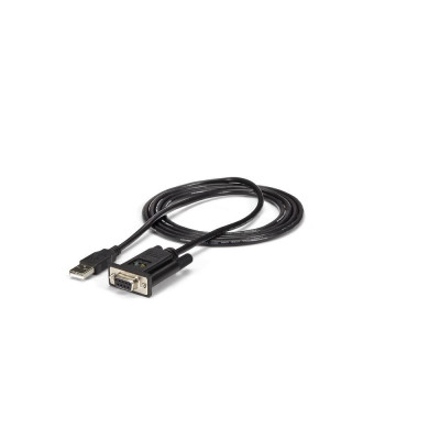 Cable usb tipo a a rs232 db9 startech 1.8m - macho - hembra - negro